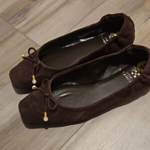 Vince Camuto Ballet Flats - Brown Suede